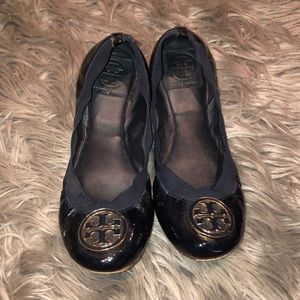 Tory Burch navy flats